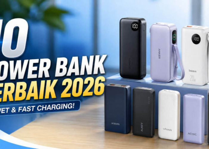 10 Power Bank Terbaik 2026 yang Awet dan Fast Charging, Nomor 10 Harganya Mulai Rp100 Ribuan!