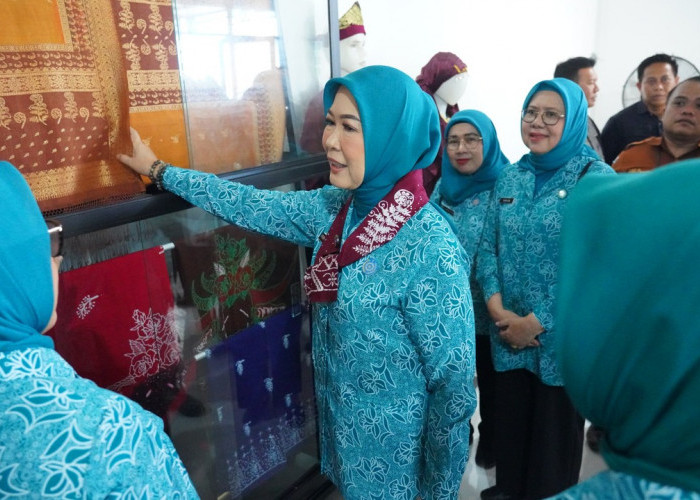 Ketua TP PKK Sumsel Resmikan Galeri UMKM dan Tinjau Stan UP2K