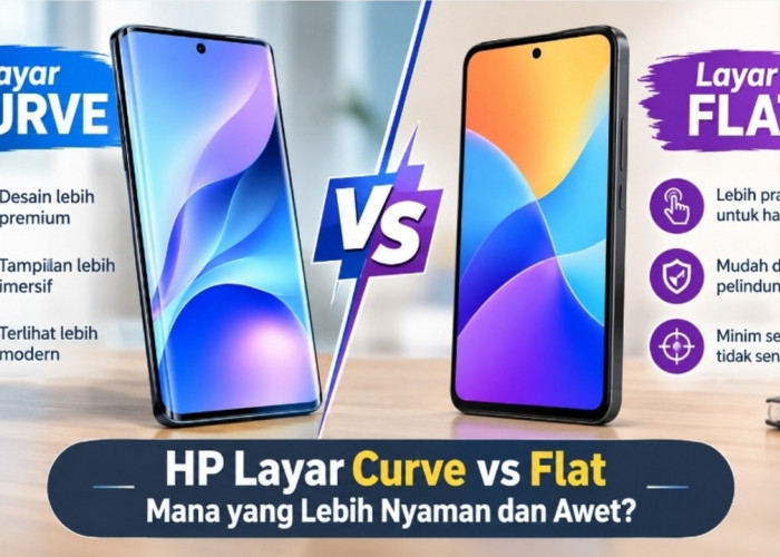 HP Layar Curve vs Flat: Mana yang Lebih Nyaman dan Awet untuk Pemakaian Harian?