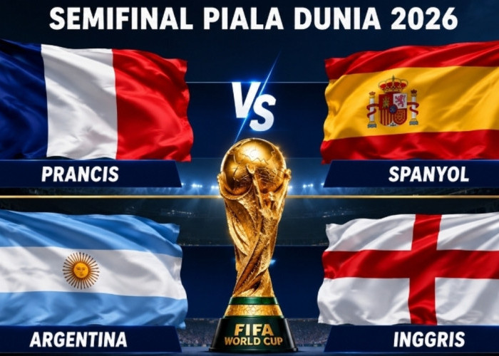 Semifinal Piala Dunia 2026 Sajikan Duel Empat Raksasa, Prancis Tantang Spanyol, Argentina Hadapi Inggris