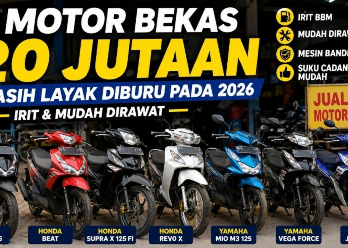 7 Motor Bekas 20 Jutaan yang Masih Layak Diburu pada 2026, Irit dan Mudah Dirawat