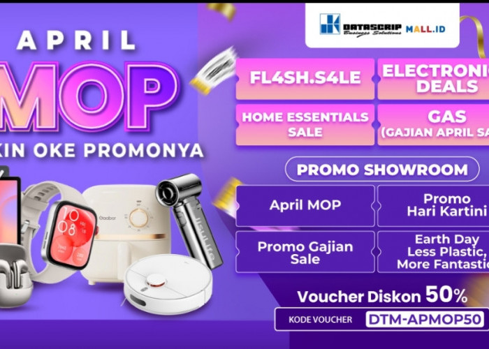 Diskon Gede-Gedean Sepanjang April! DatascripMall.ID Hadirkan Promo Hingga 50% & Flash Sale Mulai Rp4.000