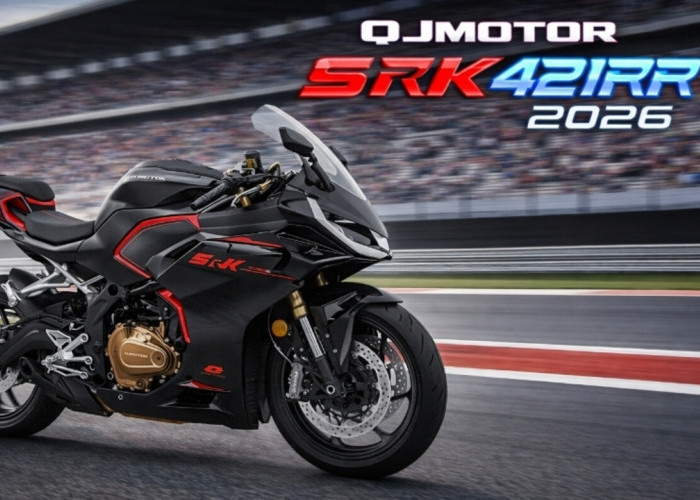 Desainnya Mirip Motor Balap! QJMotor SRK421RR 2026 Siap Bikin Sportbike Jepang Ketar-Ketir