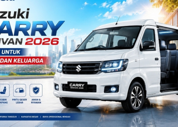 Carry Minivan 2026 Makin Futuristis! Kabin Lapang, Pintu Geser Lebar, Cocok untuk Bisnis dan Keluarga