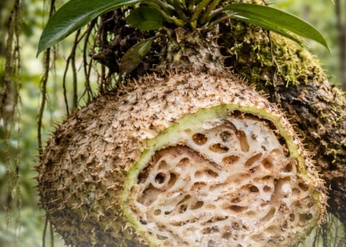 Sarang Semut Papua, Tanaman Unik dengan Ekosistem Mini yang Menakjubkan