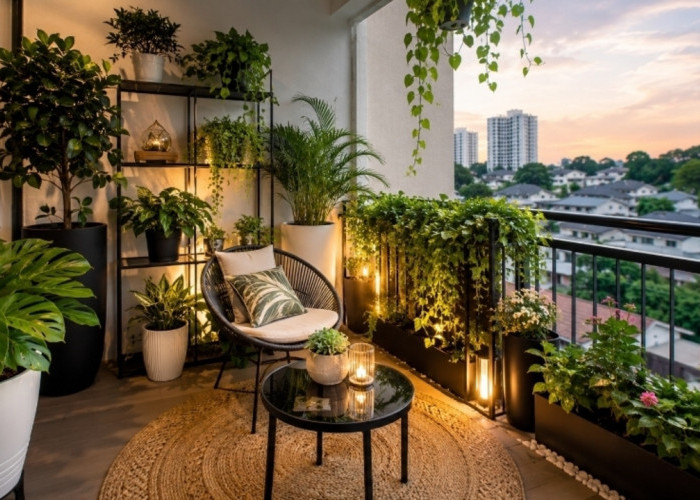 Sulap Balkon Rumah Jadi Sudut Mewah dengan Dekorasi Tanaman Hias