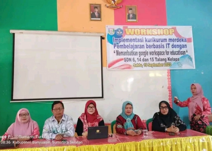 3 SDN di Kabupaten Banyuasin Ikuti Workshop Workspace For Education