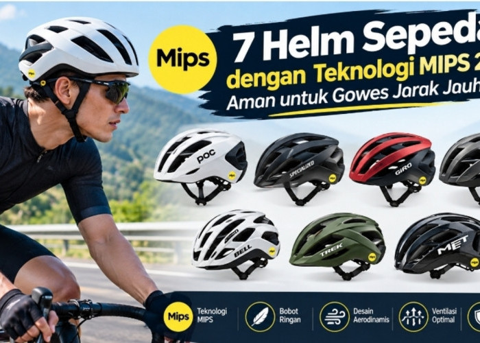 7 Helm Sepeda dengan Teknologi MIPS 2026, Aman untuk Gowes Jarak Jauh