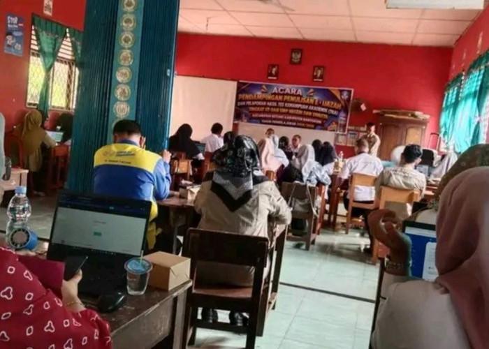 Pendampingan Penulisan  E-Ijazah Dilaksanakan di Kecamatan Betung