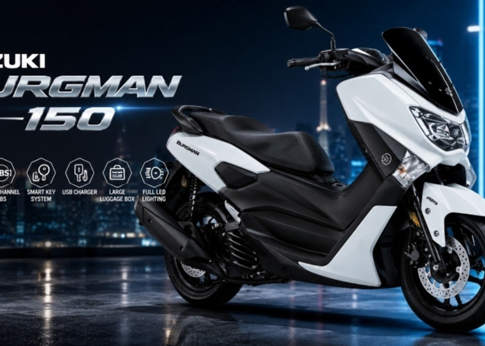 Suzuki Burgman 150 Hadir Lebih Mewah, Skutik Maxi 155 cc dengan Fitur Modern dan Mesin Responsif