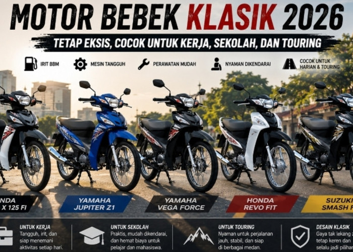 Motor Bebek Bergaya Klasik 2026 yang Tetap Eksis, Cocok untuk Kerja, Sekolah, dan Touring
