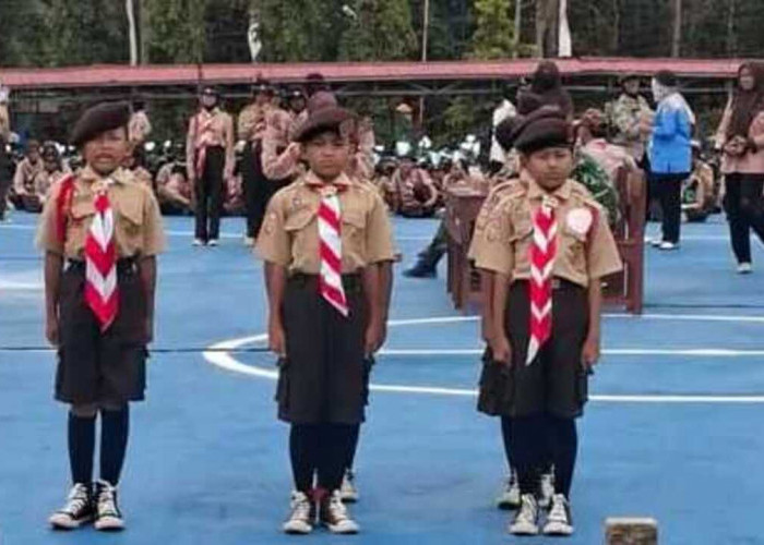  Hebat! Tim Pramuka Putra dan Putri SDN 19 Betung Juara Umum Tri Lomba Pramuka