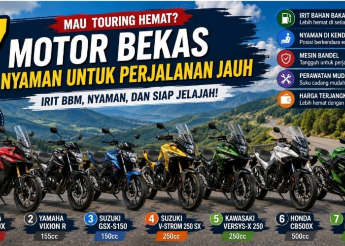 Mau Touring Hemat? Ini 7 Motor Bekas yang Nyaman untuk Perjalanan Jauh