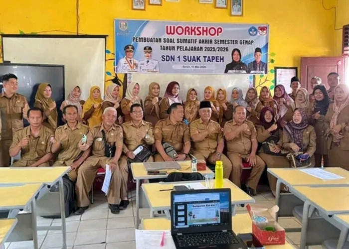 Siapkan Soal SAS SD, Dilaksanakan Workshop di Kecamatan Suak Tapeh