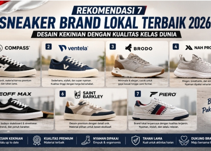 Rekomendasi 7 Sneaker Brand Lokal Terbaik 2026, Desain Kekinian dengan Kualitas Kelas Dunia