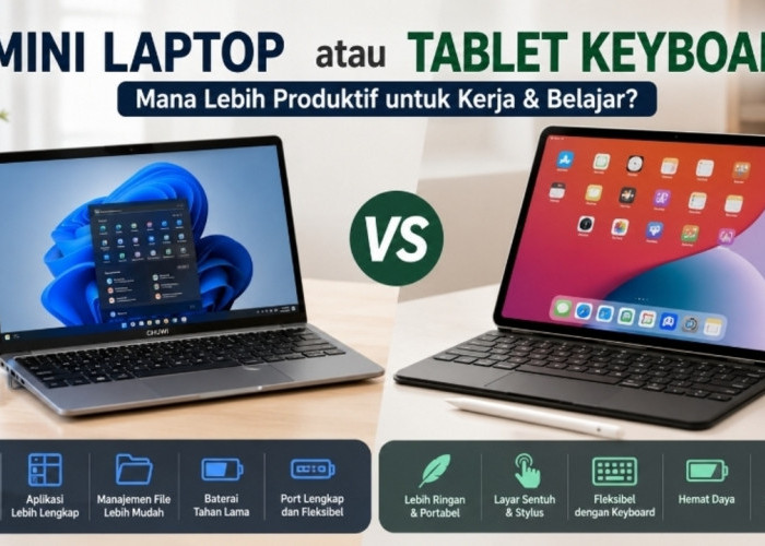 Mini Laptop atau Tablet Keyboard? Ini Perbandingan untuk Kerja dan Kuliah