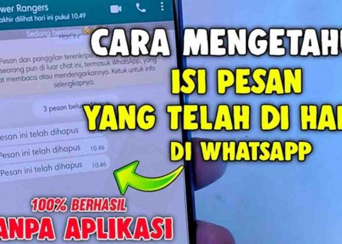 Cara Melihat Pesan WhatsApp yang Dihapus Tanpa Aplikasi Tambahan, Begini Caranya!