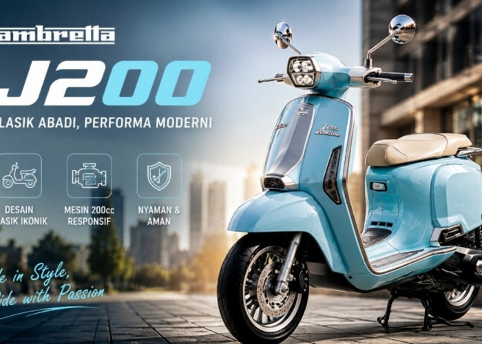 Lambretta J200 Hadir dengan Gaya Klasik Abadi, Performa Responsif dan Cocok untuk Mobilitas Harian