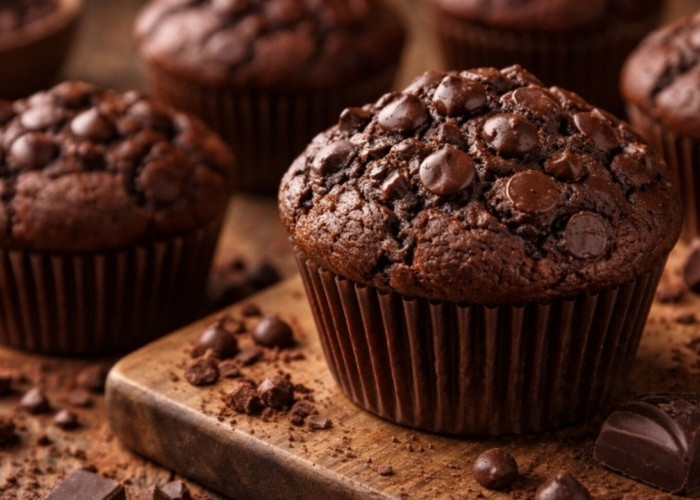 Resep Mudah Membuat Muffin Coklat Anti Gagal, Lembut dan Mengembang Sempurna