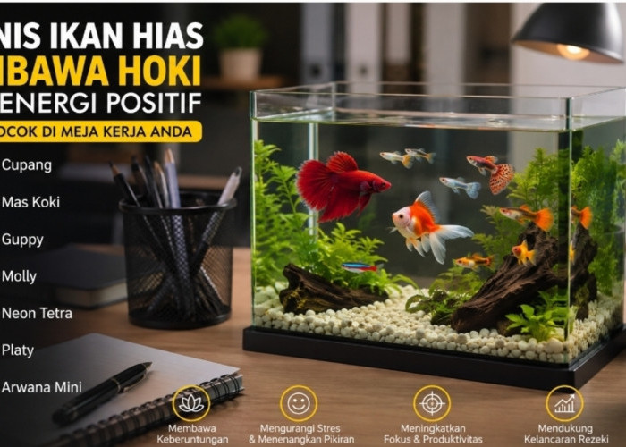 7 Ikan Hias Mini yang Diyakini Membawa Hoki, Cocok Menghias Meja Kantor Maupun Ruang Kerja di Rumah