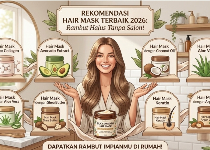 7 Hair Mask Terbaik 2026 yang Bantu Rambut Halus, Berkilau, dan Mudah Diatur