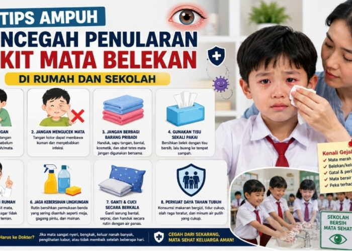 Jangan Sampai Menyebar! Tips Ampuh Mencegah Penularan Sakit Mata Belekan di Rumah dan Sekolah