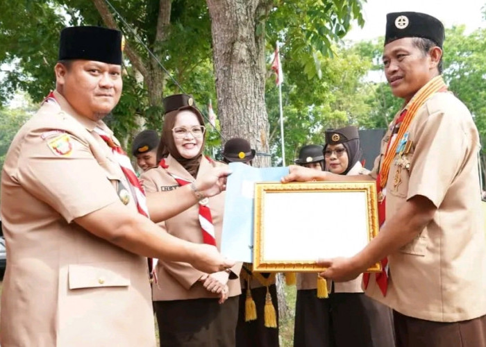 Upacara HUT Pramuka ke-64 di Banyuasin: Kolaborasi untuk Membangun Ketahanan Bangsa