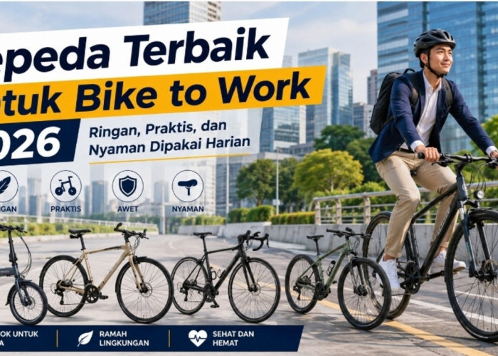7 Sepeda Terbaik untuk Bike to Work 2026, Ringan, Praktis, dan Nyaman Dipakai Harian