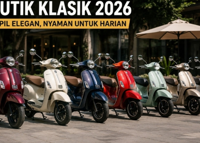 7 Motor Skutik Retro Terbaik 2026, Nyaman Dipakai Kerja hingga Touring Santai