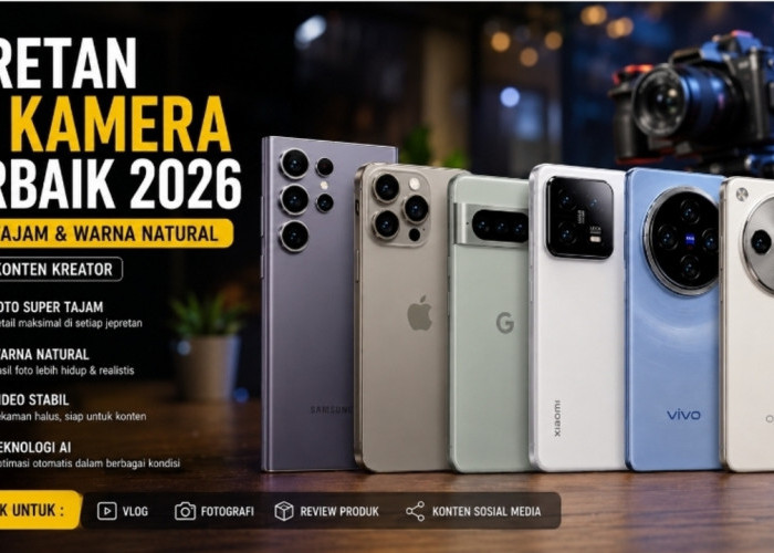Deretan HP Kamera Terbaik 2026, Foto Tajam dan Warna Natural untuk Konten Kreator