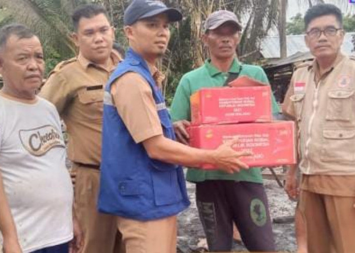 4 Unit Rumah Terbakar, Pemkab Banyuasin Salurkan Bantuan