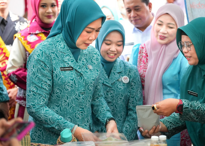 Ketua TP PKK Sumsel Resmikan Sekretariat TP PKK dan Pantau Pelaksanaan 10 Program Pokok PKK di Banyuasin