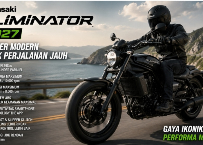 Kawasaki Eliminator 2027: Cruiser Modern dengan Mesin 398 cc dan Gaya Ikonik