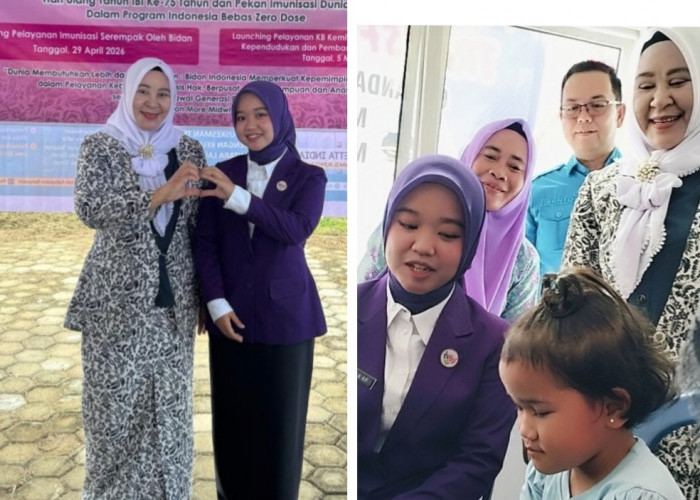 Semarak HUT IBI ke-75, IBI Banyuasin Gelar Baksos Imunisasi & KB Serentak di 21 Kecamatan