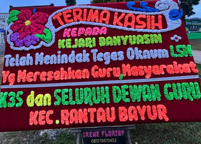 Diduga Resahkan Pendidik, Oknum LSM Disorot: Karangan Bunga Dukungan untuk Kejaksaan Bermunculan