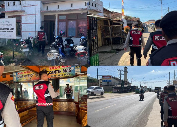 POLRES BANYUASIN INTENSIFKAN PATROLI JALAN KAKI UNTUK CEKATAN DAN CEGAH KRIMINALITAS