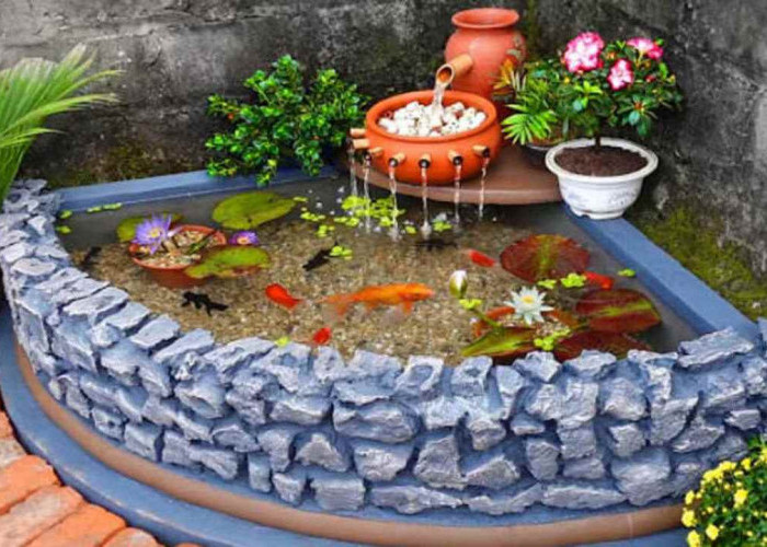 Bikin Takjub! Cara Membuat Kolam Ikan Minimalis di Depan Rumah Modal Murah, Hasilnya Bikin Tetangga Iri!