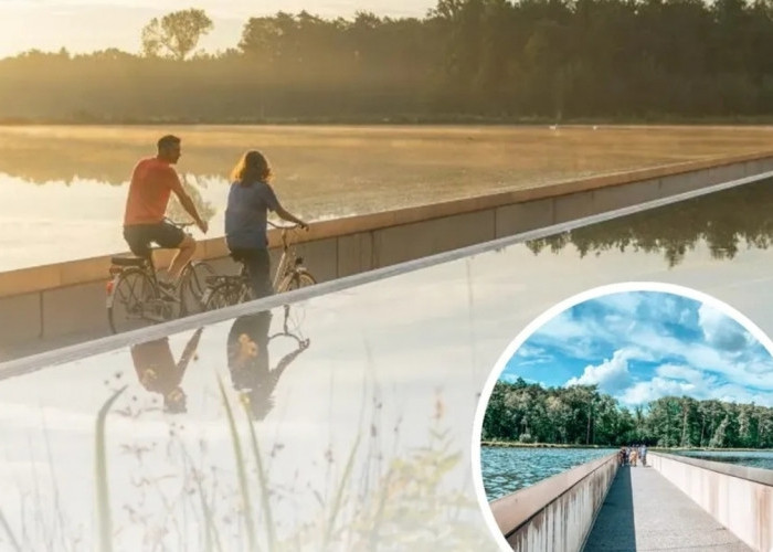 Fantastis! Jalur Sepeda Ini Hadirkan Sensasi Air Setinggi Mata yang Jarang Ada di Dunia