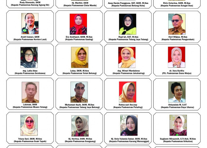 Puskesmas se-Banyuasin Ucapkan Selamat kepada Bupati Banyuasin atas Penghargaan Satyalencana Wira Karya