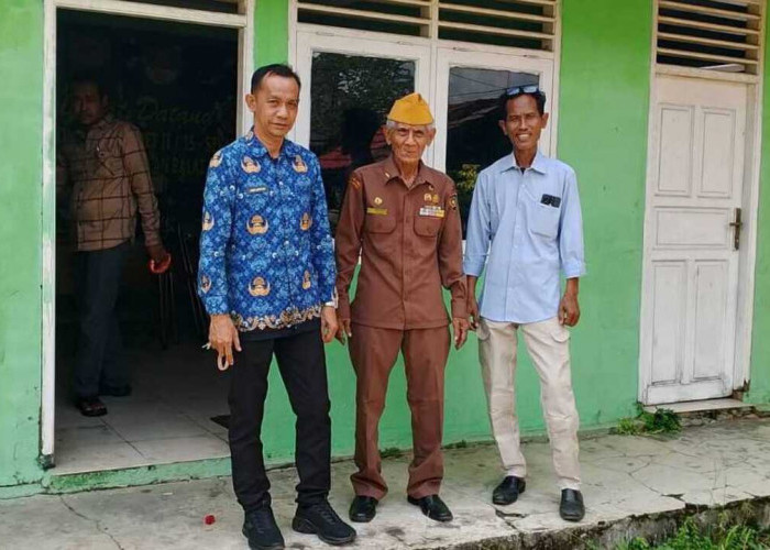 Lurah Pangkalan Balai Tinjau Inventaris Kantor Veteran di Jalan Bangsali