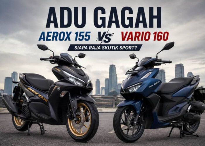 Adu Gagah Aerox 155 dan Vario 160, Siapa Raja Skutik Sport?