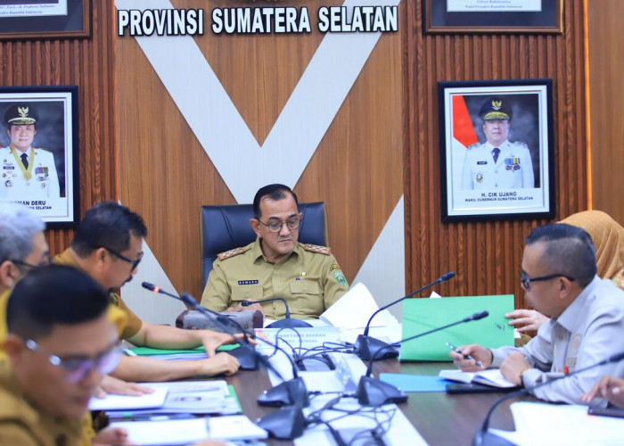 Sekda Sumsel Pimpin Rapat Bahas Usulan Kenaikan Hibah Parpol 2027