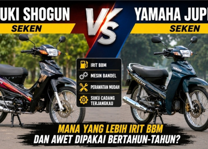 Suzuki Shogun vs Yamaha Jupiter Seken, Mana yang Lebih Irit BBM dan Awet Dipakai Bertahun-tahun?