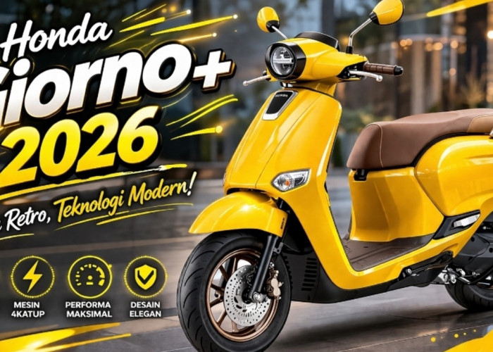 Honda Giorno+ 2026 Siap Ramaikan Pasar Skutik, Mesin 4 Katup Jadi Andalan