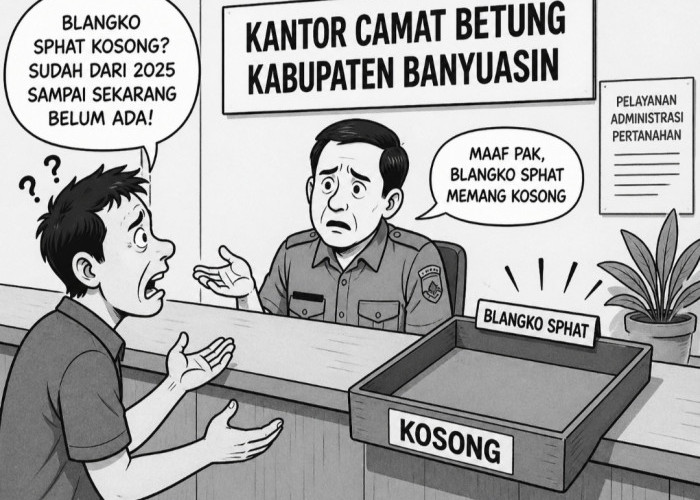 Blangko SPHAT Kosong Sejak 2025, Warga Betung Banyuasin Mengeluh Urusan Tanah Terhambat