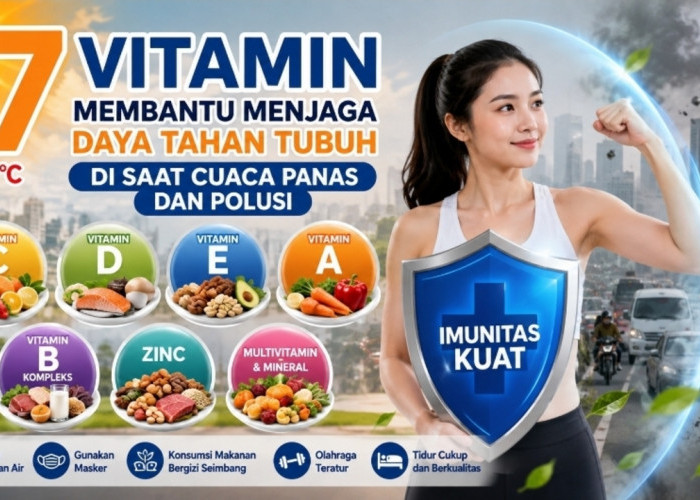 Cuaca Panas dan Polusi? Ini 7 Vitamin yang Bisa Membantu Menjaga Daya Tahan Tubuh
