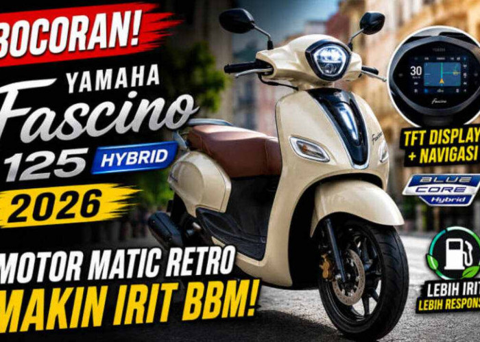 Bocoran Yamaha Fascino 125 Hybrid 2026: Skutik Retro Super Irit yang Bisa Bikin Fazzio dan Scoopy Ketar-Ketir!
