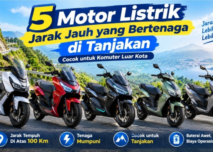 5 Motor Listrik Jarak Jauh yang Bertenaga di Tanjakan