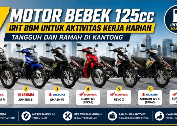 7 Motor Bebek 125cc Irit BBM untuk Aktivitas Kerja Harian, Tangguh dan Ramah di Kantong
