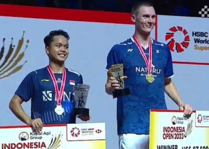Hasil Final Indonesia Open 2023: Anthony Ginting Harus Puas Jadi Runner Up, Axelsen Raih Hattrick